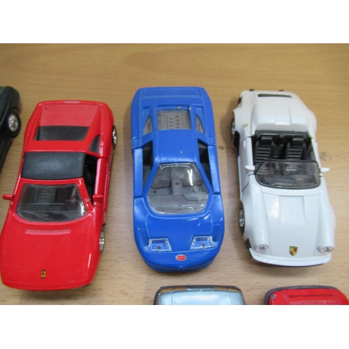 83A - 15x Model Cars - Scale 1/38 Porsche, Jaguar, Lotus, Ferrari etc.