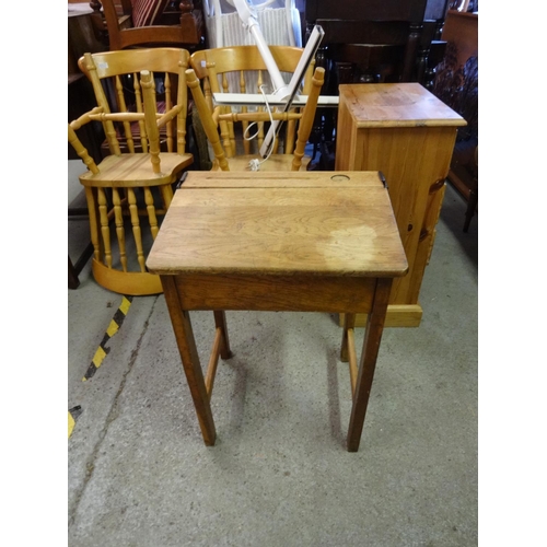 849 - A Vintage School Childs Desk and Chair 51 x 40 x 65cm