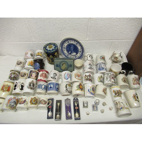 851 - A Large Quantity of Royal Memorabilia, Mugs and Collectors plates