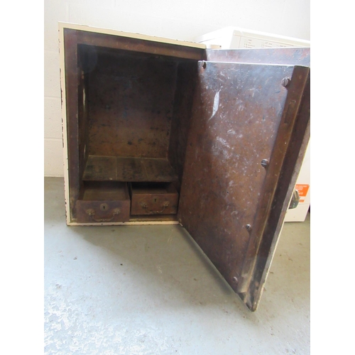 40 - A Large Antique Safe with Key