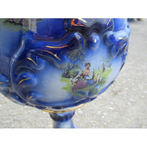 64 - A Blue Jardiniere - no visible cracks or chips