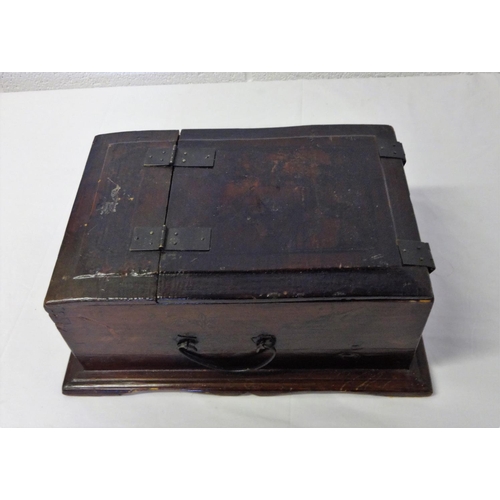 96 - A Japanese Travelling Vanity Box with Mirror