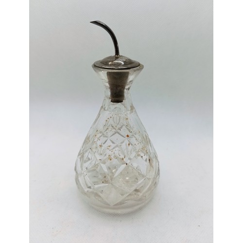 7D - Two Hallmarked Silver topped Bottles and Perfume Bottle