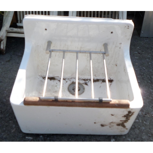 37 - A Belfast/ Butler Sink with Boot Rack