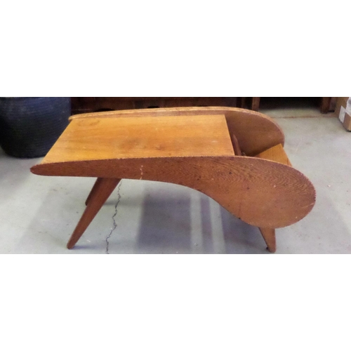 41 - A 'Remploy' Mid Century Design Coffee Table with Magazine Rack 77 x 38 x 36cm