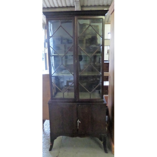 78 - Astrigal Glass Display Cabinet 70 x 183 x 37cm