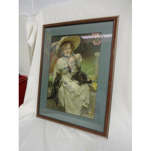 22 - An Original Chromolithograph Poster in Good Condition in Frame 65 x 50cm