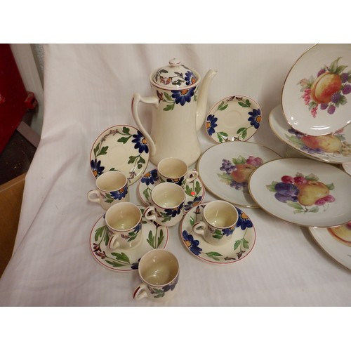 758 - 3 Part Ceramic Sets inc. Coffee/ Tea and Serving Plates