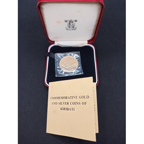 3b - A Limited Edition of 1000, Uncirculated Proof 15.98 gm 22ct Gold Kiribati 150 Dollar Coin Minted in ... 