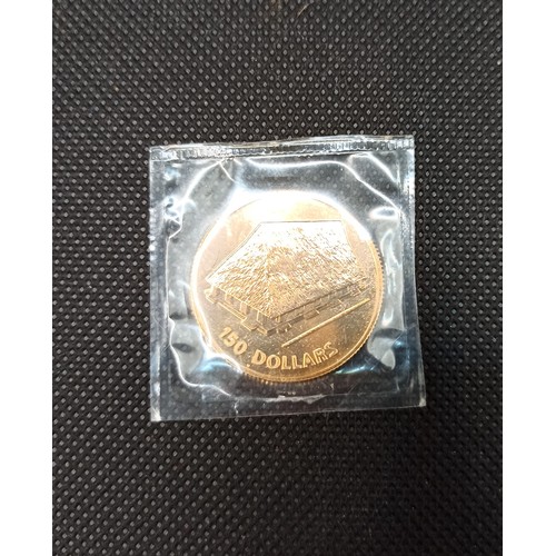 3b - A Limited Edition of 1000, Uncirculated Proof 15.98 gm 22ct Gold Kiribati 150 Dollar Coin Minted in ... 