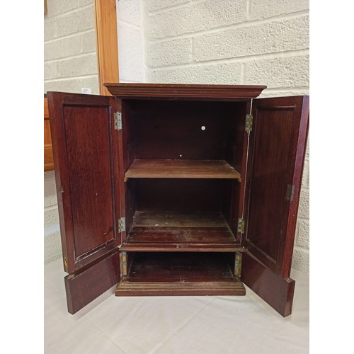 763 - A Small antique Inlaid Cupboard 58x38x28cm