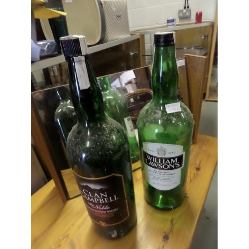 770 - 2 x Large 4.5 Ltr Bottles Williams Lawsons and Clan Cambell