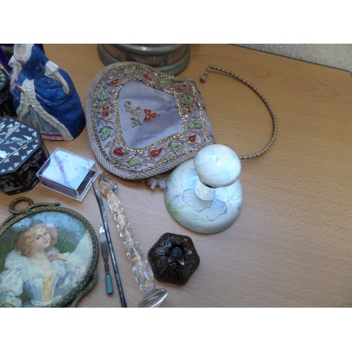 771 - Assorted Items Including Crystal Jars, Pewter Pot etc.