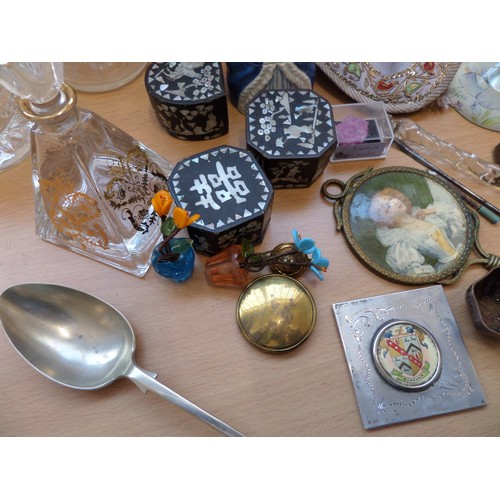 771 - Assorted Items Including Crystal Jars, Pewter Pot etc.