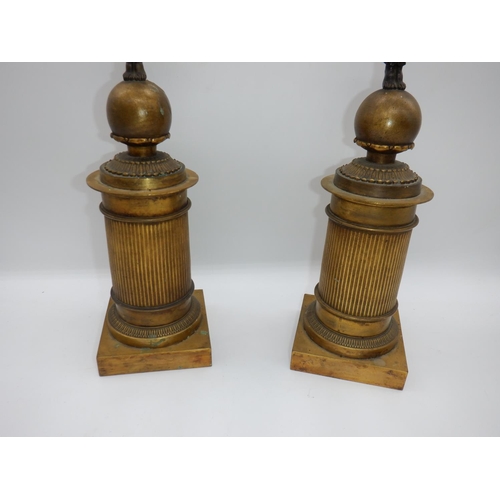 1 - A Pair of Early 19th Century French Empire Candalabras in the style of Pierre-Philippe Thomire. Pati... 