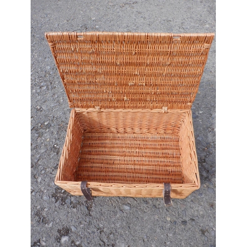 188 - A Large Wicker Basket approx. 59 x 39 x 27cm