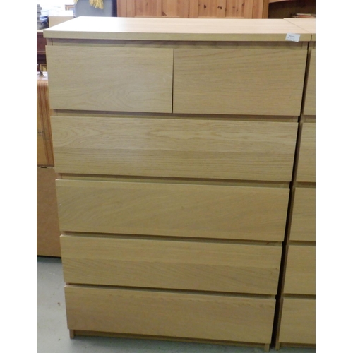 205 - An Ikea 6 Drawer Chest of Drawers 80 x 48 x 122cm ( also see lot 204)