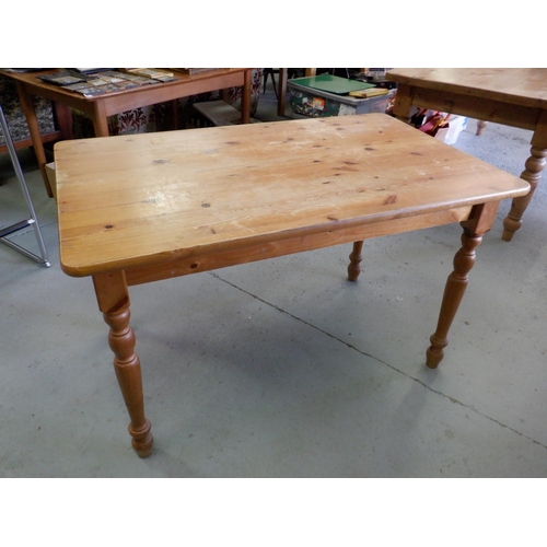 210 - Pine Farmhouse Style Table approx. 122 x 75cm