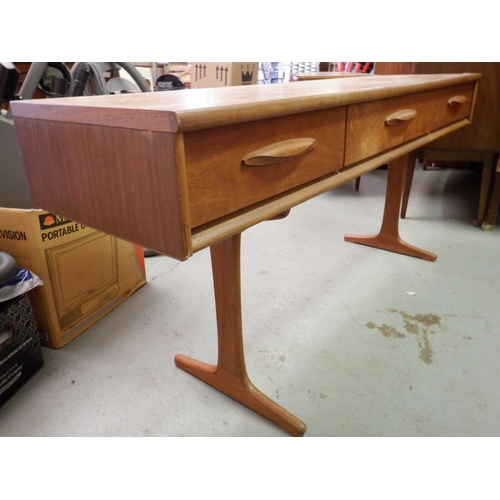 239 - 1960's Austin Suite (of London) Mid Century Design 3 Drawer Chest/ Table in Teak approx. 154w x 42 d... 