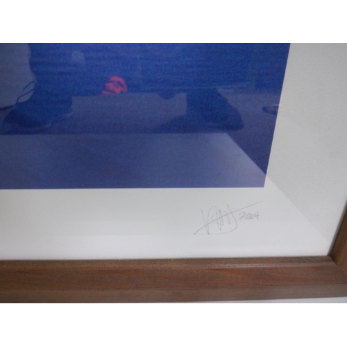 261x - Devon Waves at Dawn 2004 - Framed Print Signed by the award winning Photographer Venetia Dearden