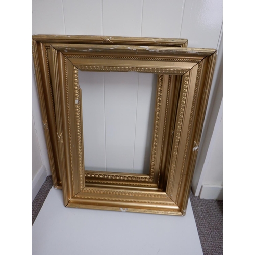 261y - 2 x Large Antique Gilt Picture Frames - some damages largest is 76 x 60cm