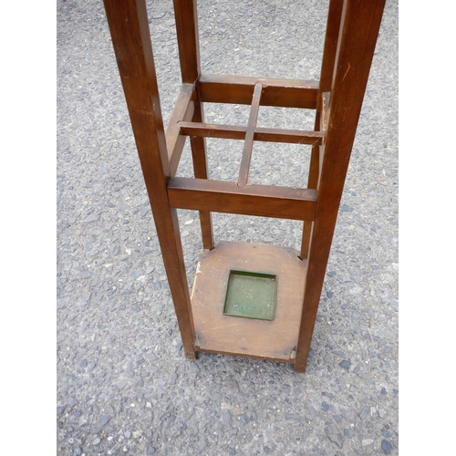 298 - Coat/ Umbrella Stand with Drip Tray approx. 37 x 37 x 190cm