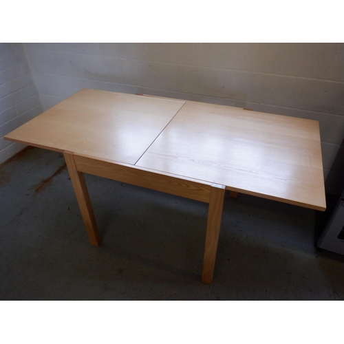 326 - An Extending Solid Wood Modern Table 170 x 80cm Open, 85 x 80 cm Closed