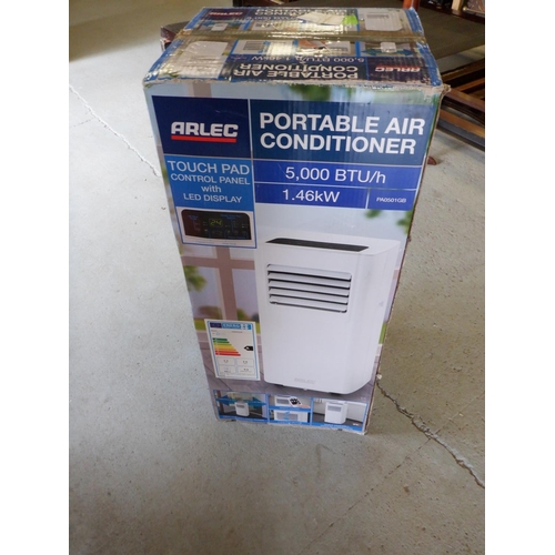 338 - Arlec Portable Air Conditioner  with LED Display and Touch Pad Control. 1.46kw, 5000btu. Unused and ... 