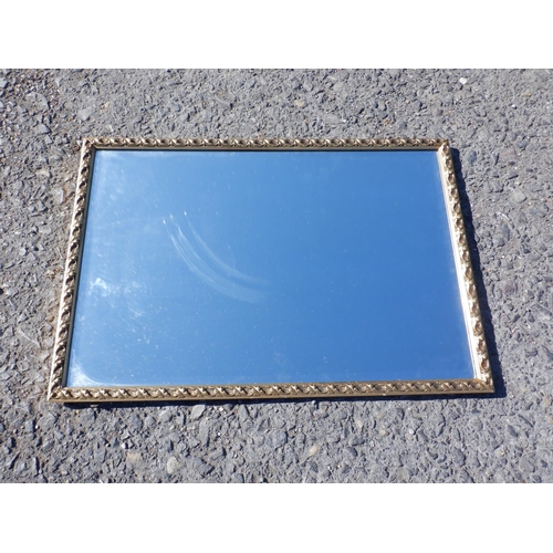 347 - Bevelled Edge Gilt Framed Mirror approx. 80 x 50cm