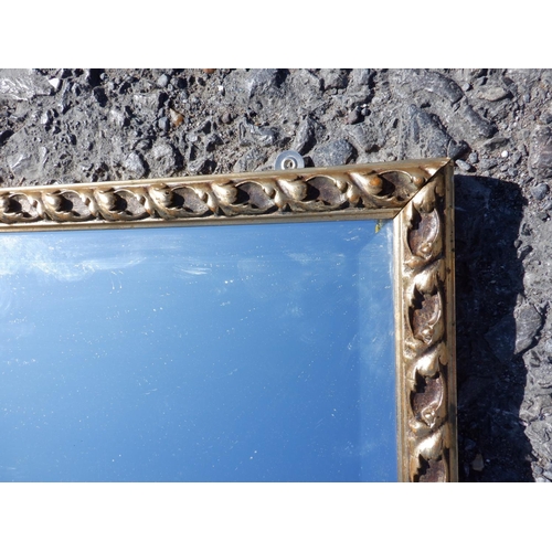 347 - Bevelled Edge Gilt Framed Mirror approx. 80 x 50cm