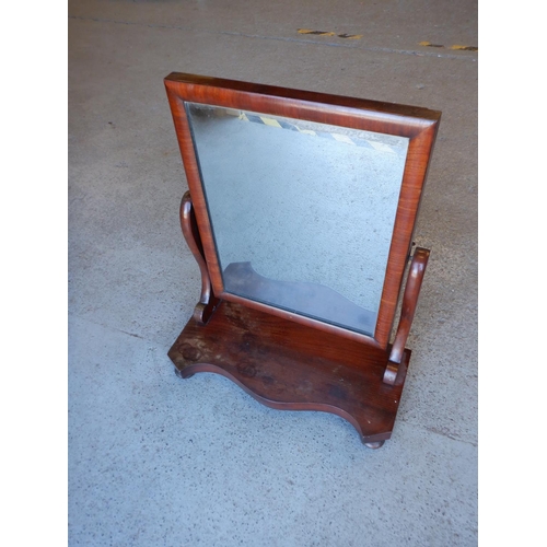 348 - Hardwood Dressing Table Mirror approx. 62 x 50cm