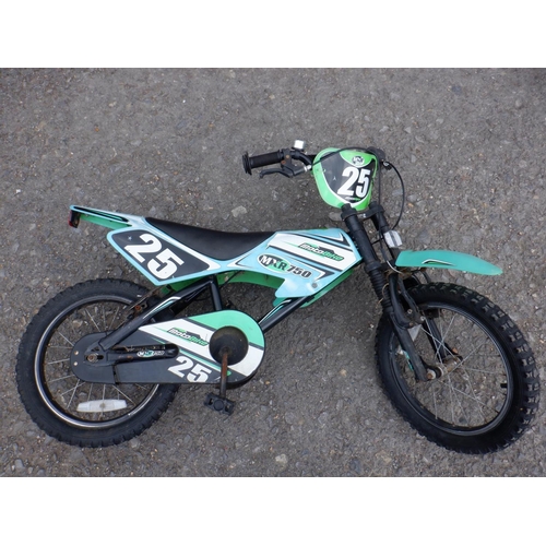 368 - Childs Motorcycle MX Style Pushbike