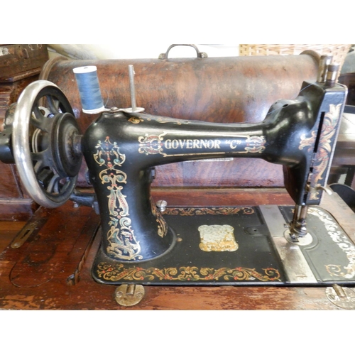 67 - A Hand Crank Governor Sewing Machine