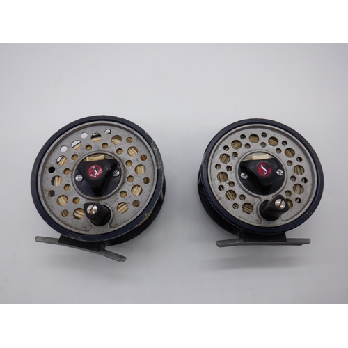 80a - 2 x Garcia Mitchell Fly Reels ( Fishing Reels) 752 and 756