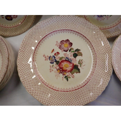 622 - An Antique Masons Paynsley Pattern Dinner Service - 1 x Large Charger, 1 x Medium Charger, 2 x Turee... 