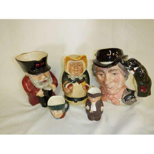 480 - A Selection of Toby Jugs inc. Nood & Sons 