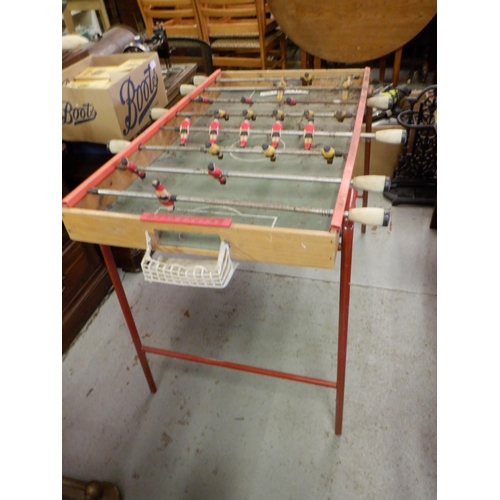 648 - A Vintage Table Top Football Game Complete with Cobwebs and Rust!!!