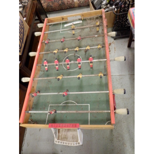 648 - A Vintage Table Top Football Game Complete with Cobwebs and Rust!!!