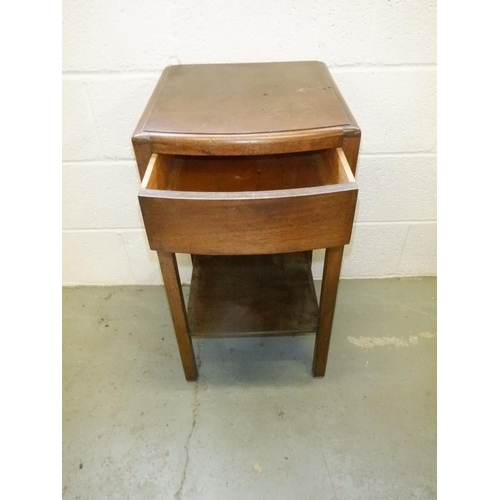 658 - A Vintage Side Table/ Plant Stand with Drawer 70 x 38 x 40cm