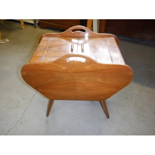 664 - A Mid Century Design Concertina Sewing Box