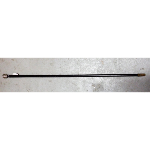 695a - Silver Topped Walking Stick/Cane approx. 81cm