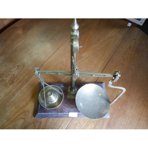 194 - Post Office Scales and Brass Weights