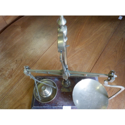 194 - Post Office Scales and Brass Weights