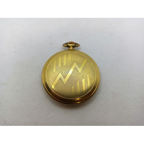 57B - A Tivoli Swiss Made Gilt Pocket Watch with Second Hand -  Working