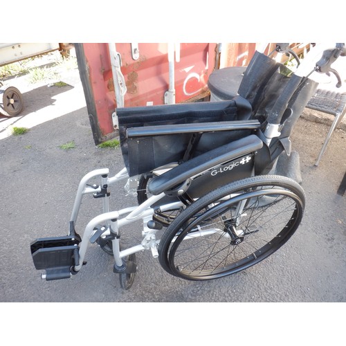 398 - A G-Logic Excel Folding Wheelchair