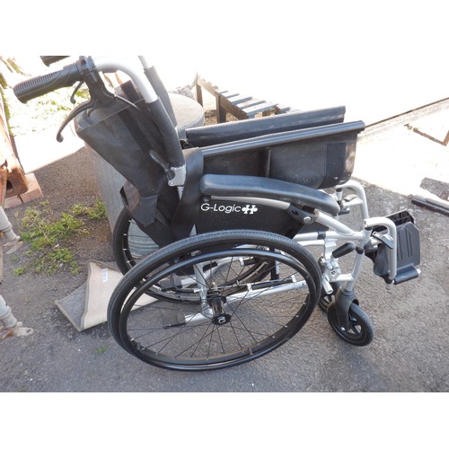 398 - A G-Logic Excel Folding Wheelchair