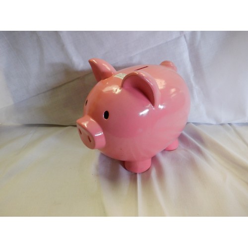 119 - Large Pink Piggy Bank (slight crack to rear leg)