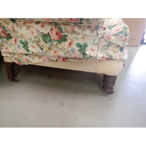 120a - Victorian Arm Chair in Need of Restoration