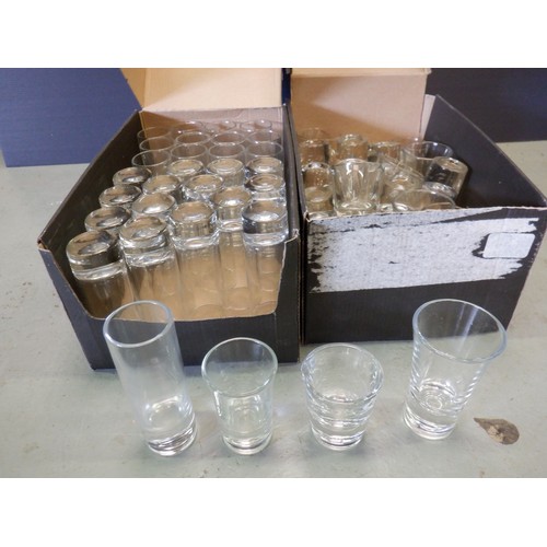 75 - A Quantity of Shot Glasses/ Vases