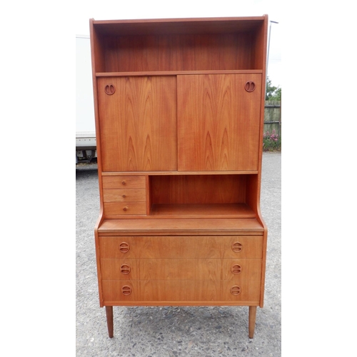 76 - A Mid Century Design Sideboard Buffet Shelf Unit 89 x 42 x 173cm